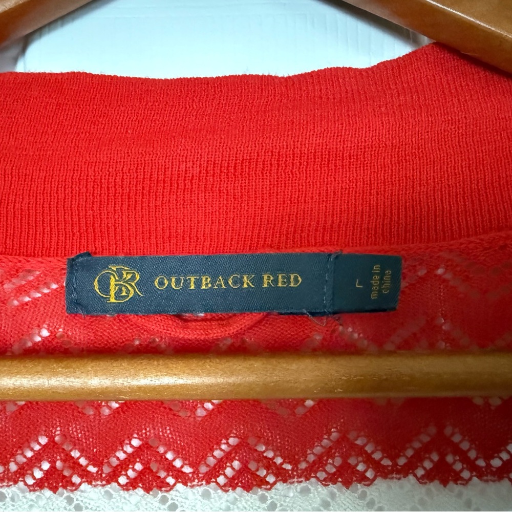 The Limited Outback Red Women's Striped Cardigan - Red, Pink, Cream, Tan - Picture 4 of 4